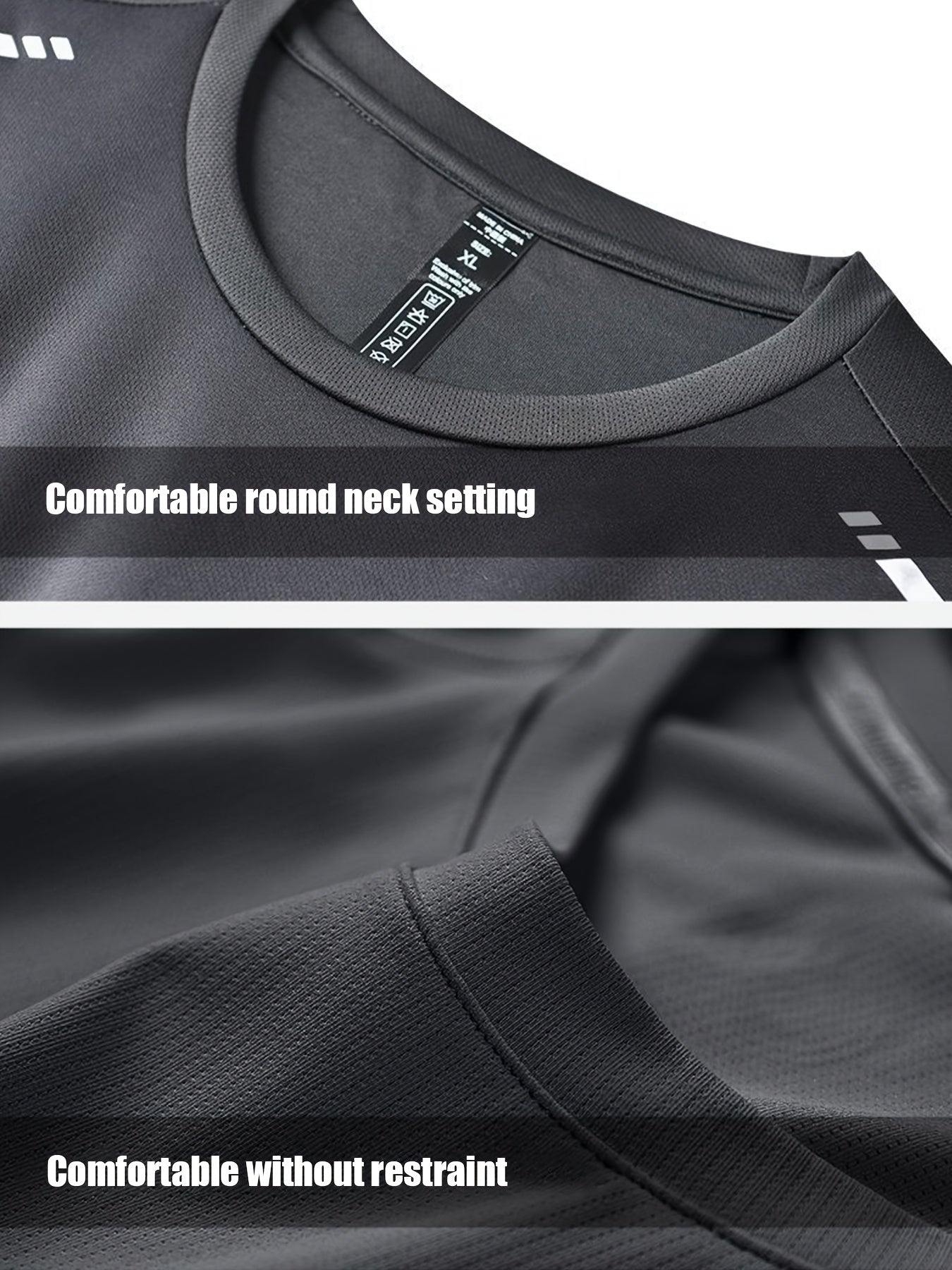 Men Fitness 4 Piece Moisture Wicking Training Set Performance