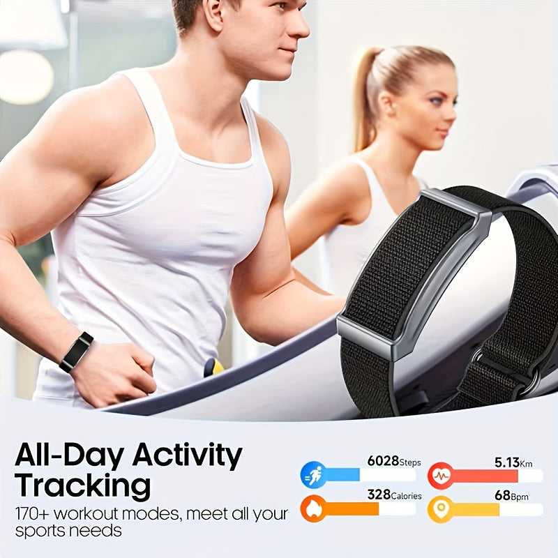 Smart Bracelet, Unisex Fitness Tracker, Remote Photo Taking, Steps, Distance, Calories Counting, Exercise Modes, Daily Activity Monitoring, Daily Activity Tracker | Stylish Design, Fashionable Fitness Tracker, Gift, Holiday,