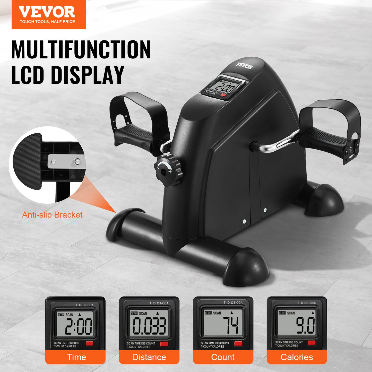 VEVOR Under Desk Bike Portable Compact Pedal Exerciser
