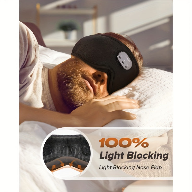 LC-Dolida Sleep Headphones Sleep Mask, Wireless 3D Light-Blocking