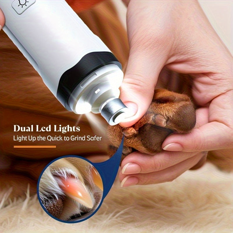 Pet Nail Trimmer LED Light With Visual Progress Display