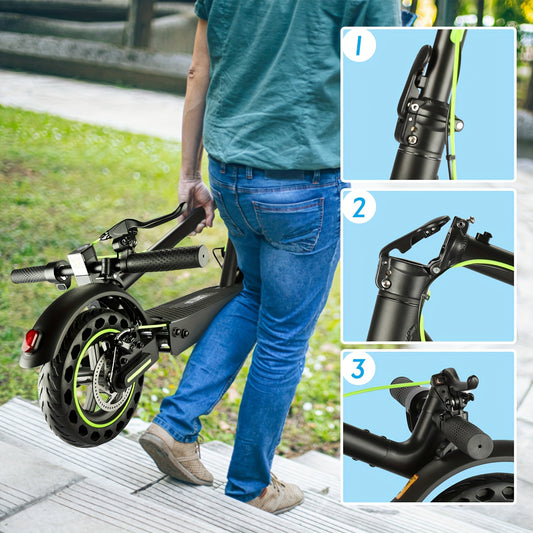 Lightweight Foldable Electric Scooter ,8.5" -10" Solid tires 7.8AH-15.6AH Battery, 19MPH  Speed, 350W-500W motor, 15-25 Miles Range ,Urban Commuting, Portable Mobility, Christmas present, Modern,City Travelers, Adult，tuya a