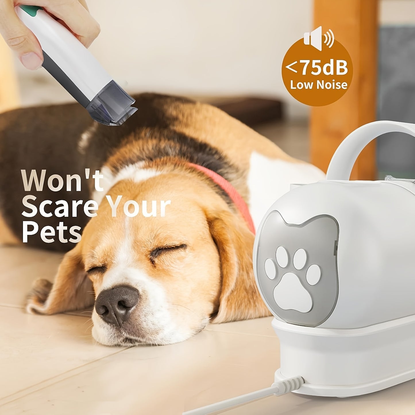 BCHARYA Dog Grooming Kit With Vacuum Clipper Nail Grinder