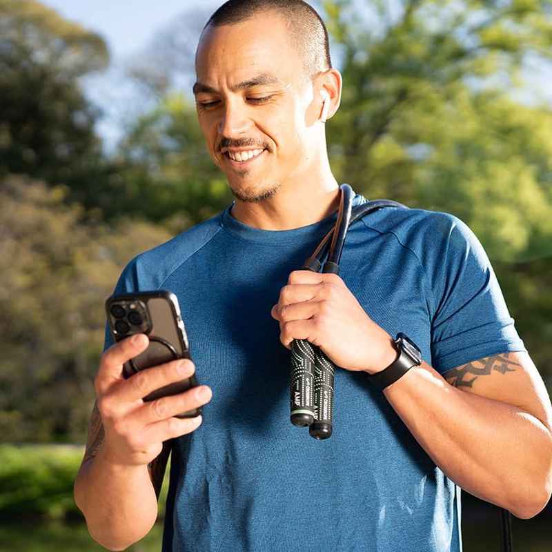 AMP Jump Rope Weighted Bluetooth Set For HIIT Cardio