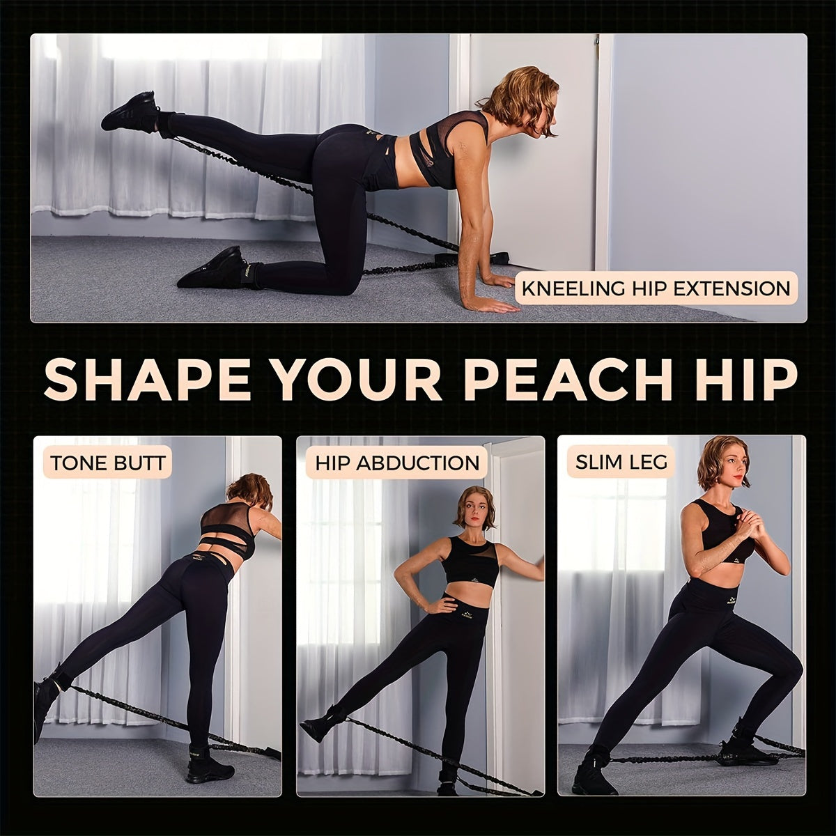 Resistance Band Latex Booty Glute Cord For Home Workout