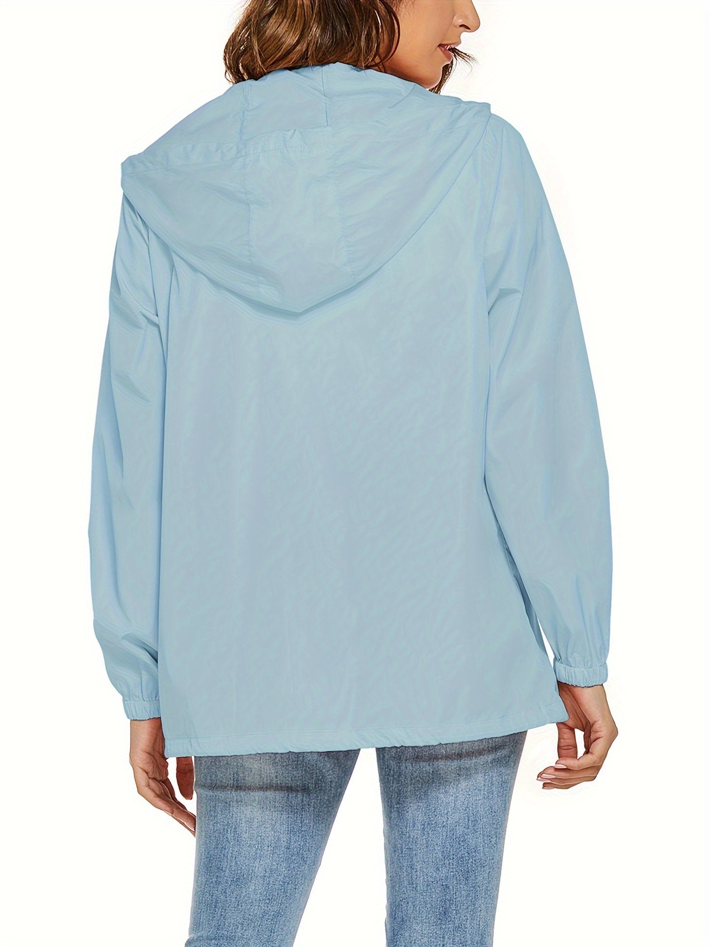 KTILG Raincoat Hooded Lightweight Polyester Outdoor