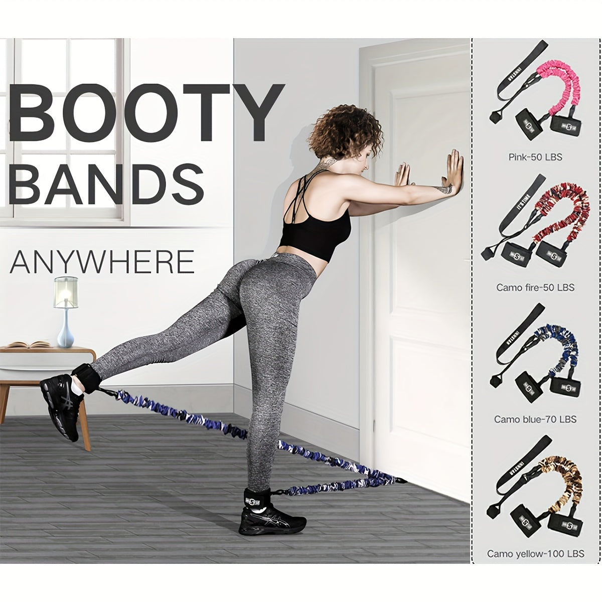 Resistance Band Latex Booty Glute Cord For Home Workout