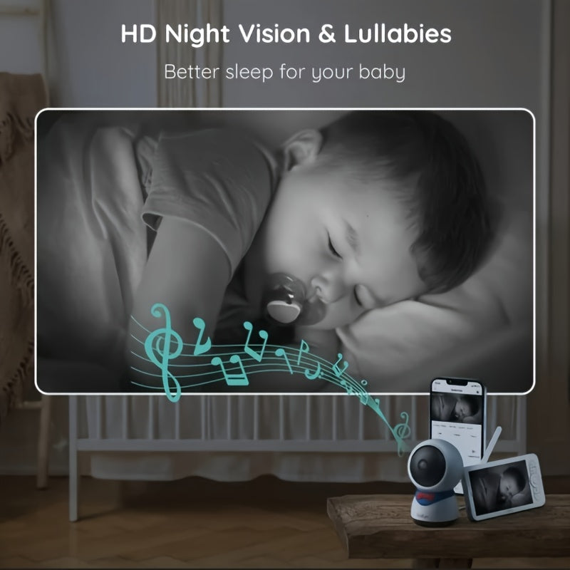 BOIFUN Baby Monitor 1080P WiFi With PTZ Night Vision