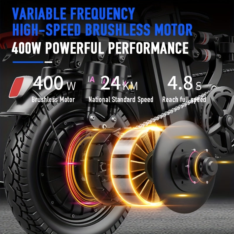Electric Bike Foldable 500W With 48V 15Ah Battery Pro