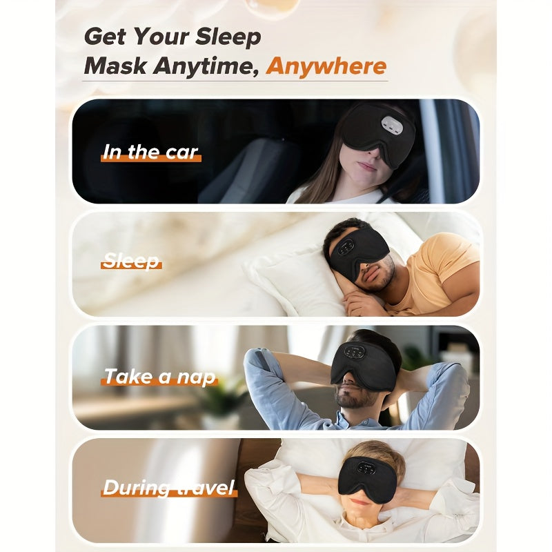 LC-Dolida Sleep Headphones Sleep Mask, Wireless 3D Light-Blocking