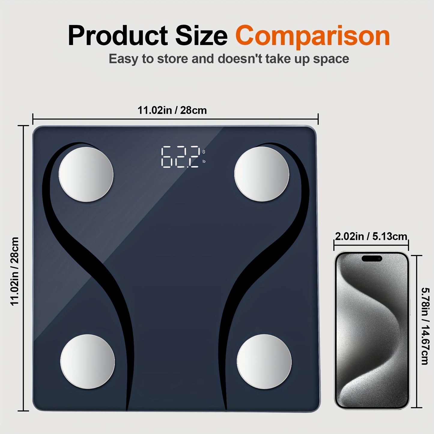 Digital Body Fat Scale With Smart App Connectivity Home Use