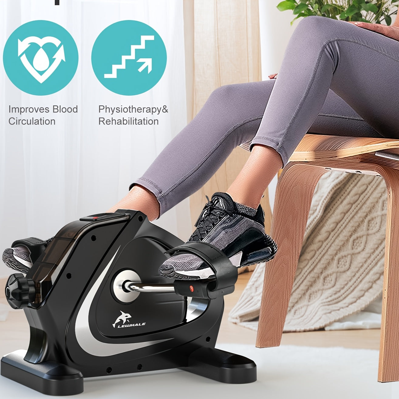 Portable Elliptical Trainer With 8-Level Resistance