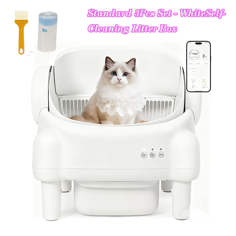 Cat Litter Box App Controlled Self Cleaning System