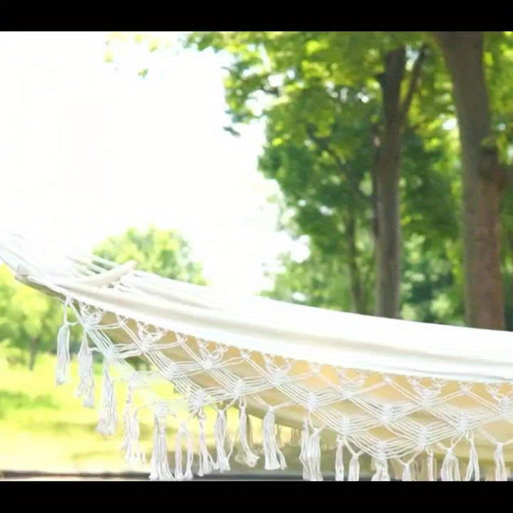 Tusheng Hammock Bohemian Canvas With Anti-Tipping Support