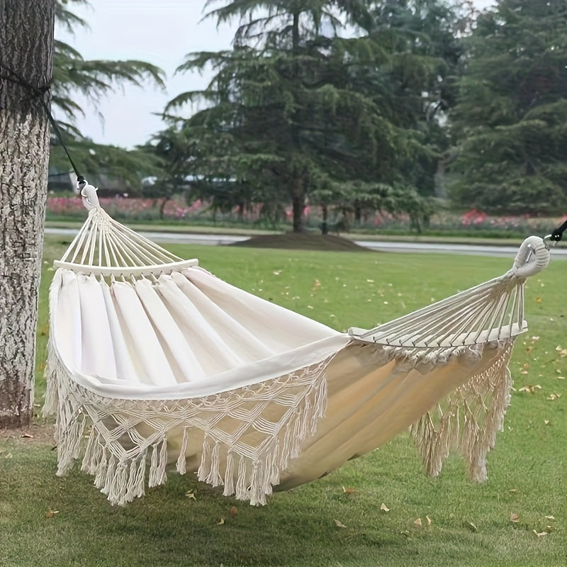 Tusheng Hammock Bohemian Canvas With Anti-Tipping Support