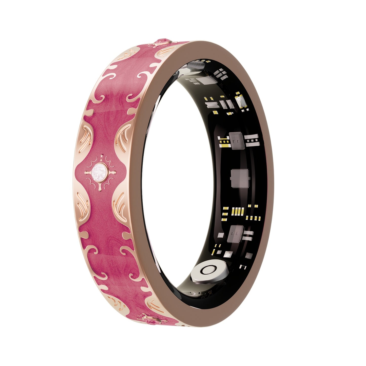Smart Ring for Women - Fitness Ring with Step, Distance, Calorie, Menstrual Cycle, IP68 Health Rings for Women, Smart Rings for iOS/Android, Gift for Mom/Girlfriend