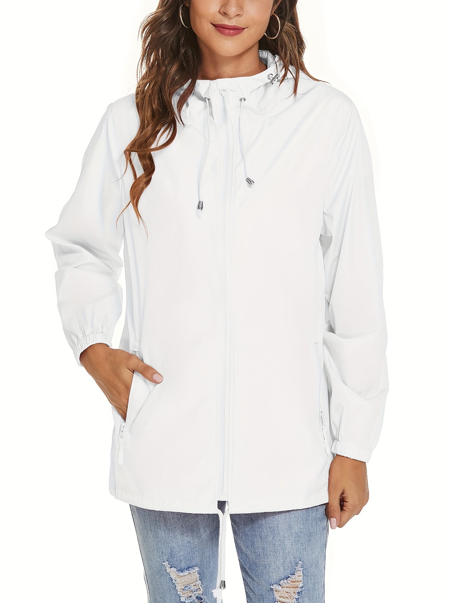 KTILG Raincoat Hooded Lightweight Polyester Outdoor