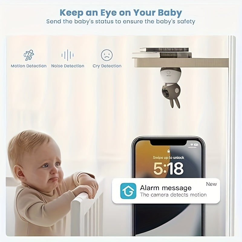 IEGEEK Baby Monitor 2K App Control Indoor LCD Screen