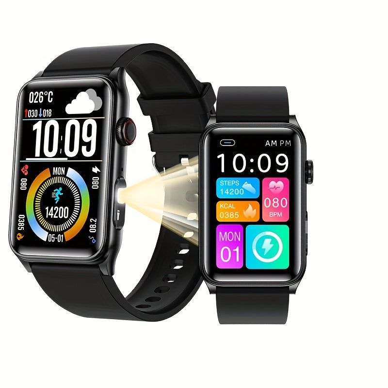 2025 New Smart Watch with 1.8-Inch Large Display, 250mAh Battery, AI Voice Commands, Wireless Calling & SMS Reminders, 100+ Sports Modes, Magnetic Charging