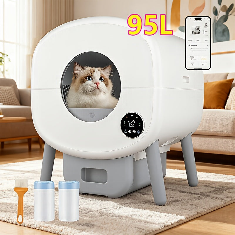 Cat Litter Box App Controlled Self Cleaning System