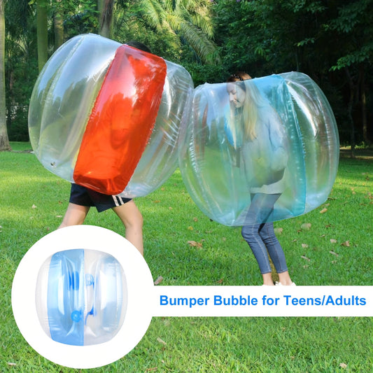 1pc Inflatable Bumper Balls for Adults Bumper Bubble Soccer Balls 0.3mm Ultra-Thick PVC for Sumo Football Zorb Human Hamster Ball Body for Outdoor Games Team Gaming Play