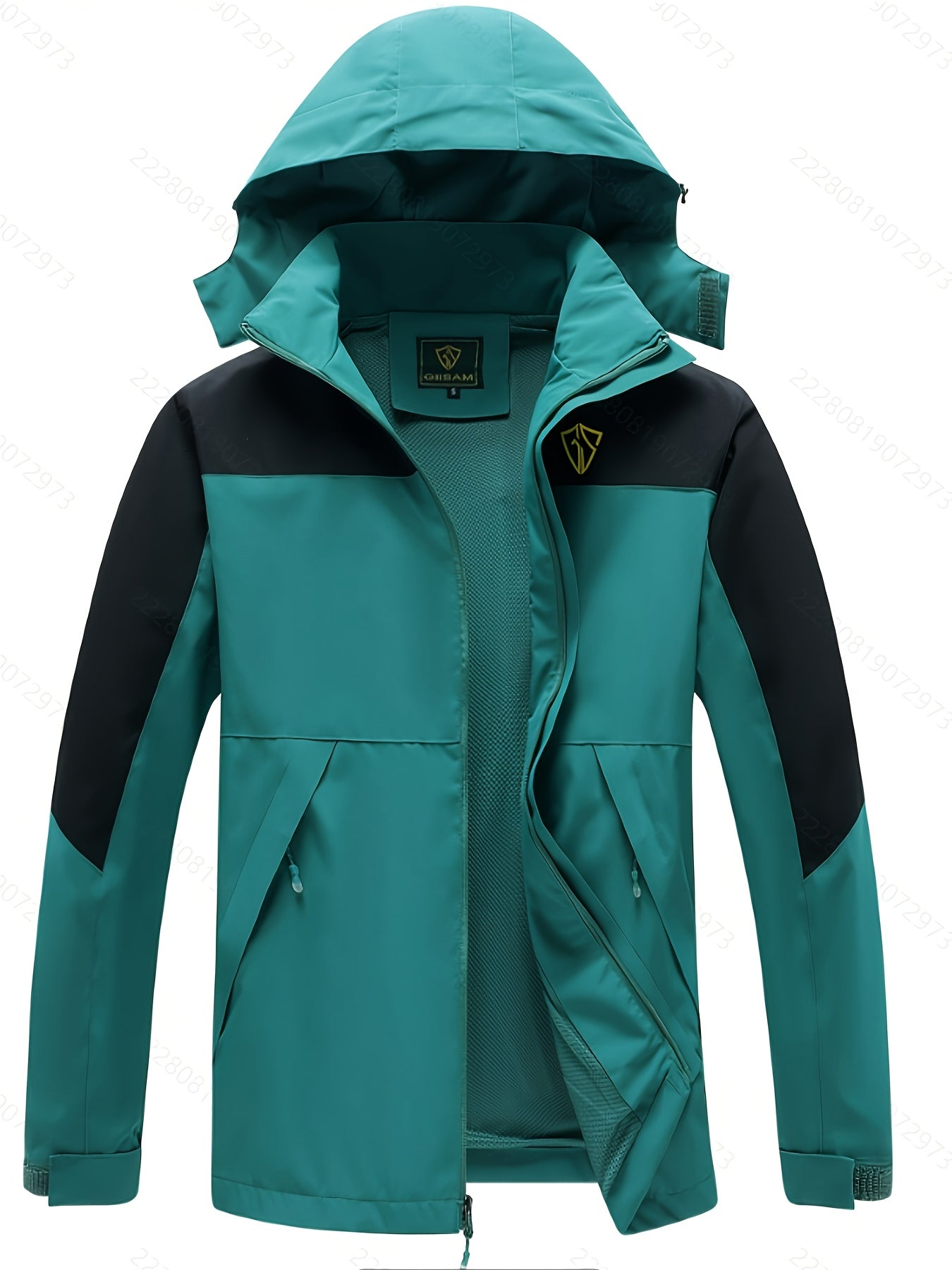 Raincoat Men's Polyester Jacket for Outdoor Adventures