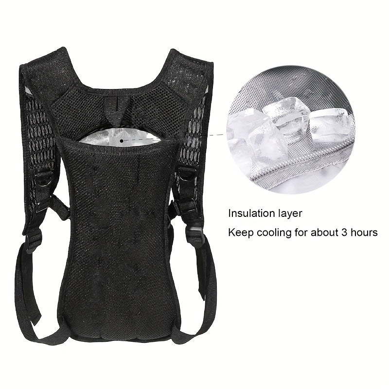 Laser Outdoor Backpack with 2-liter Water Bag - A Must-have for Holidays! Rave Water Bag Backpack, Suitable for Outdoor Activities Such As Hiking, Running, Cycling, Etc