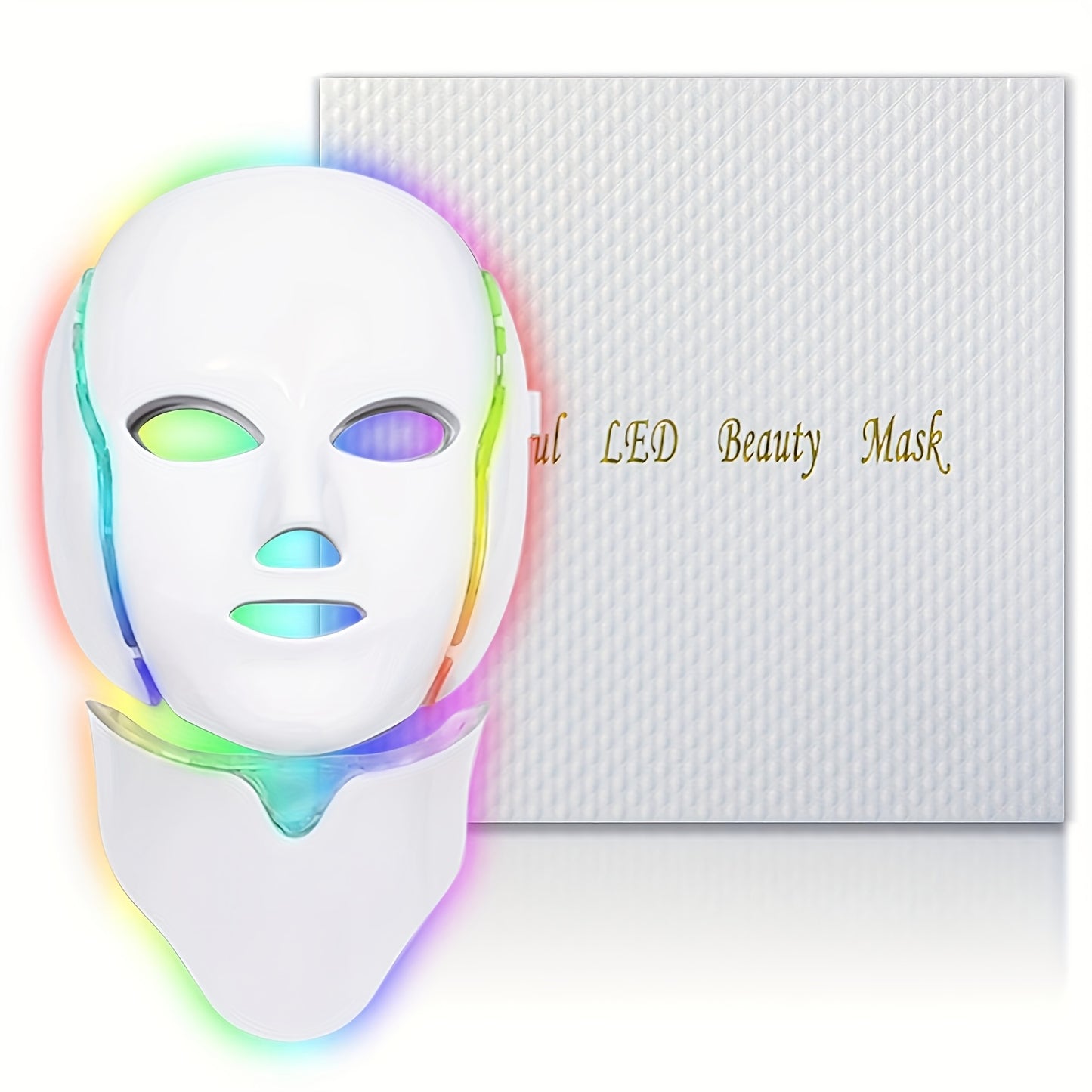 FDA Cleared New High-end Red Light For Face, 7 Colors LED Face Mask Light, Led Face Mask Light At Home, Blue Red Light Mask For Face