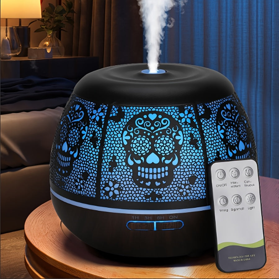 NANAROCCID Metal Aromatherapy Diffuser With 7-Color LED Lights