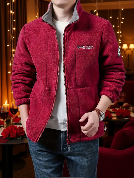 Men's Jacket Fleece-Lined Winter Outerwear For Men