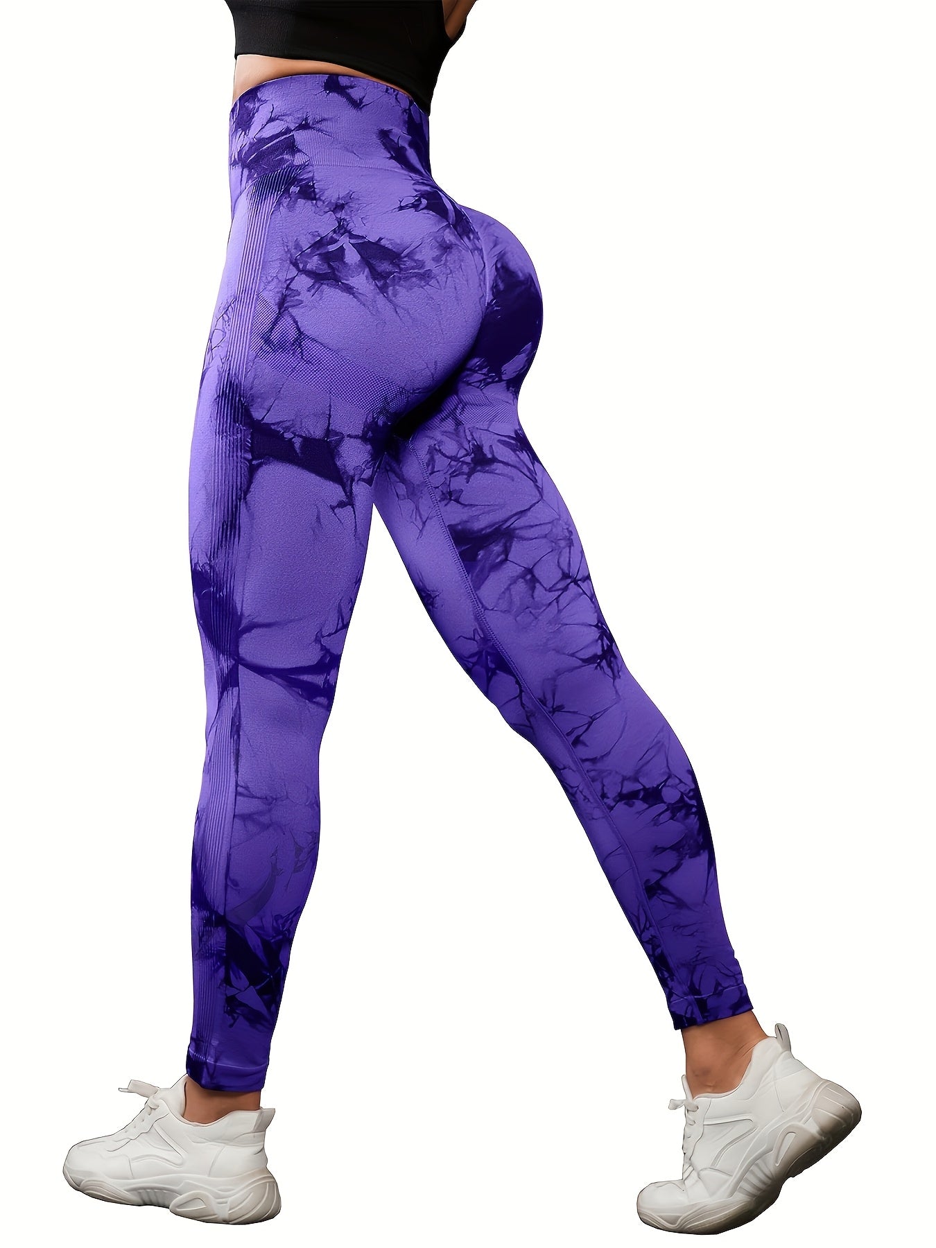 5pcs Women's High Waisted Tummy Control Workout Leggings - Full Coverage Non-Sheer Soft Athletic Pants with Opaque Fabric for Running, Yoga, Gym, Bootcamp & for all-Season Wear (Machine Washable) - Tummy Smoothing Gym Suit