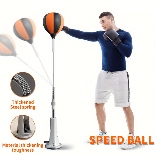 Indoor Boxing Reflex Ball for Training Your Reaction Skills. The High-quality Standing Speed Ball Is Equipped with a Powerful Suction Cup, Which Is Suitable for Adult Boxing Training and Fitness. Adjustable Sizes Range from 5
