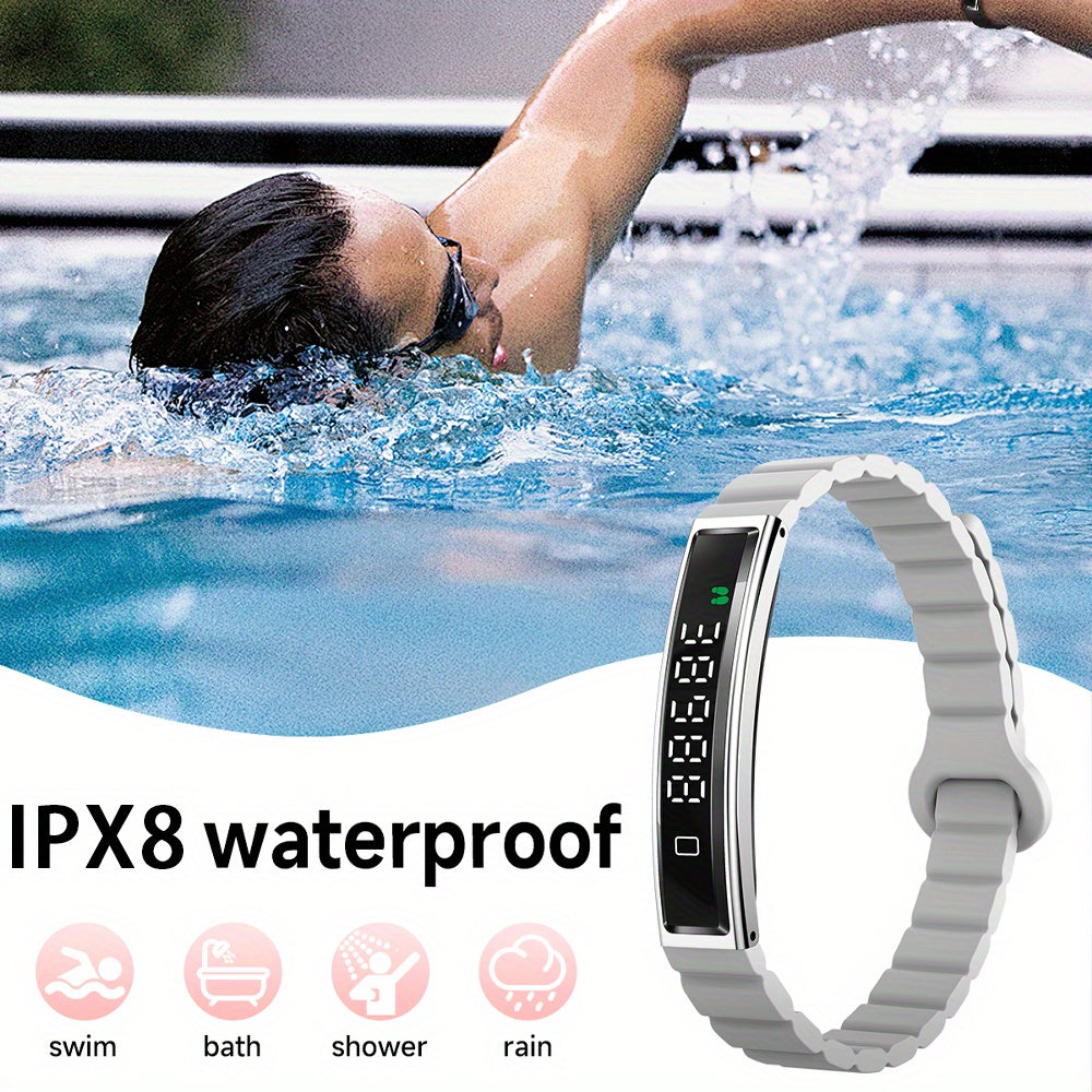 Smart Bracelet for Women Men, Activity and Fitness Tracker with Calories, Sleep Tracking, Exercise Monitoring, Step Counting, Health Monitoring for iPhone Android, IPX8 Waterpool Intelligent Bracelet - Perfect Gifts for Famil