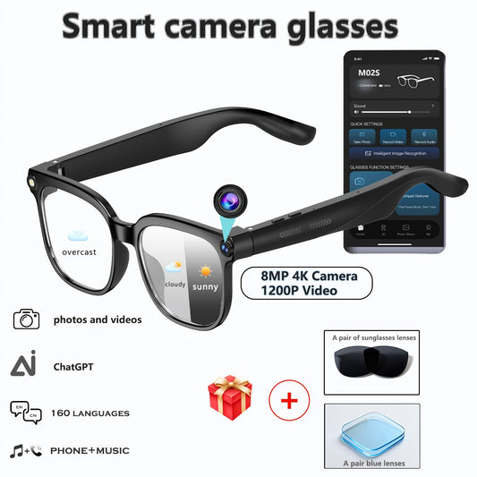 HVESBSFSY Smart Video Glasses Translation And 4K Recording