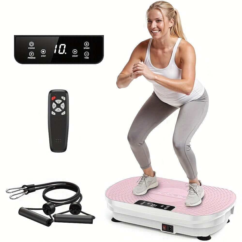 FEIERDUN 3D Vibration Plate Exercise Machine 9 Modes Full-Body Workout