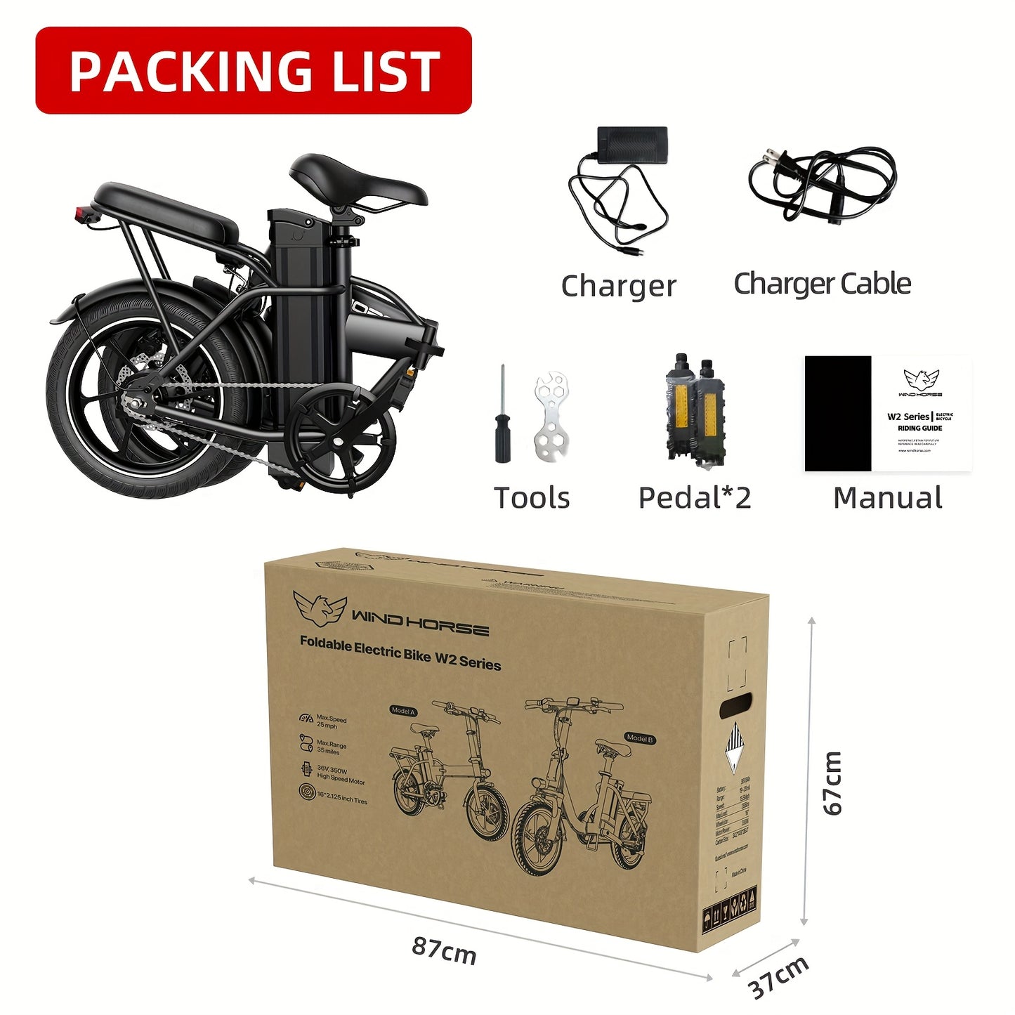 WindHorse Foldable Electric Bicycle For Commuting Daily