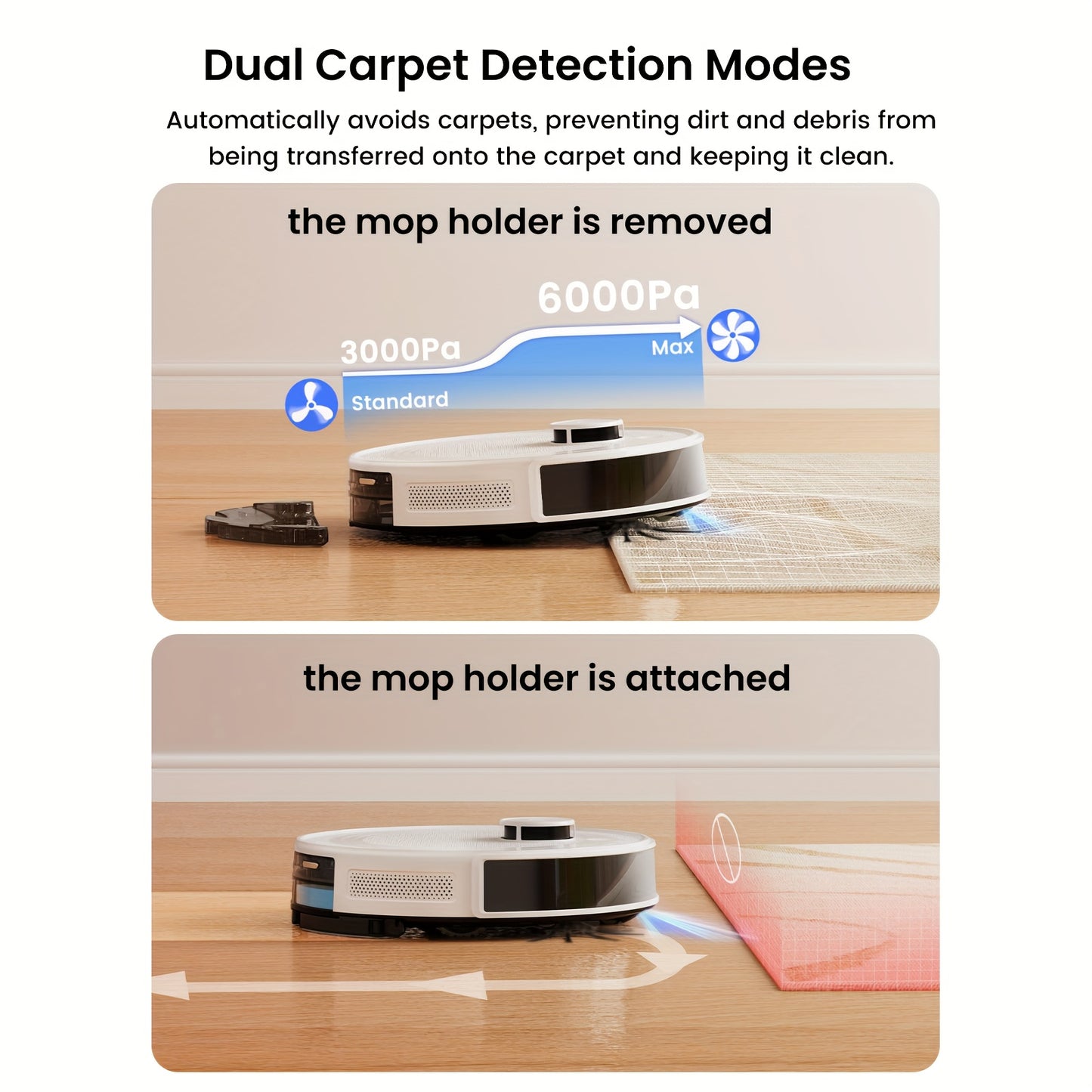 LEFANT Robot Vacuum And Mop Combo With LiDAR Navigation