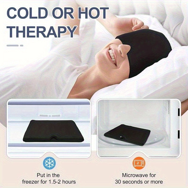 NUAN Migraine Relief Gel Ice Head Wrap for Cold Therapy