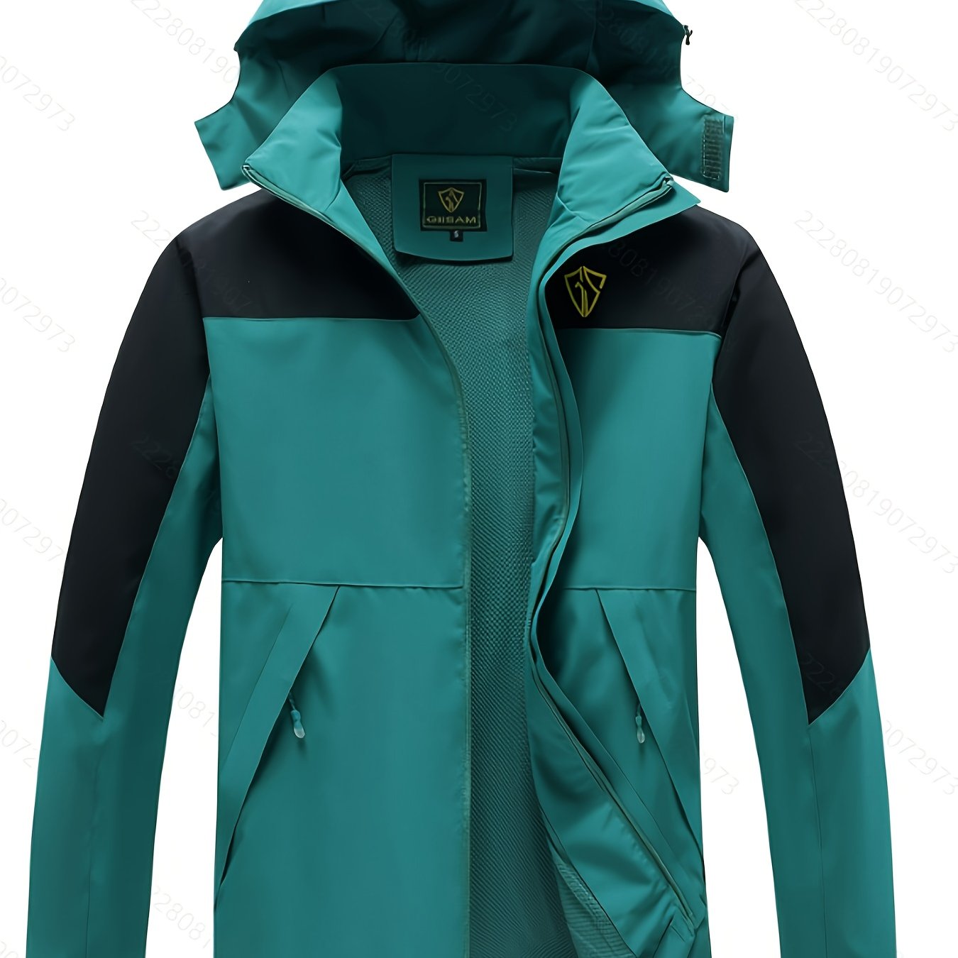 Raincoat Men's Polyester Jacket for Outdoor Adventures