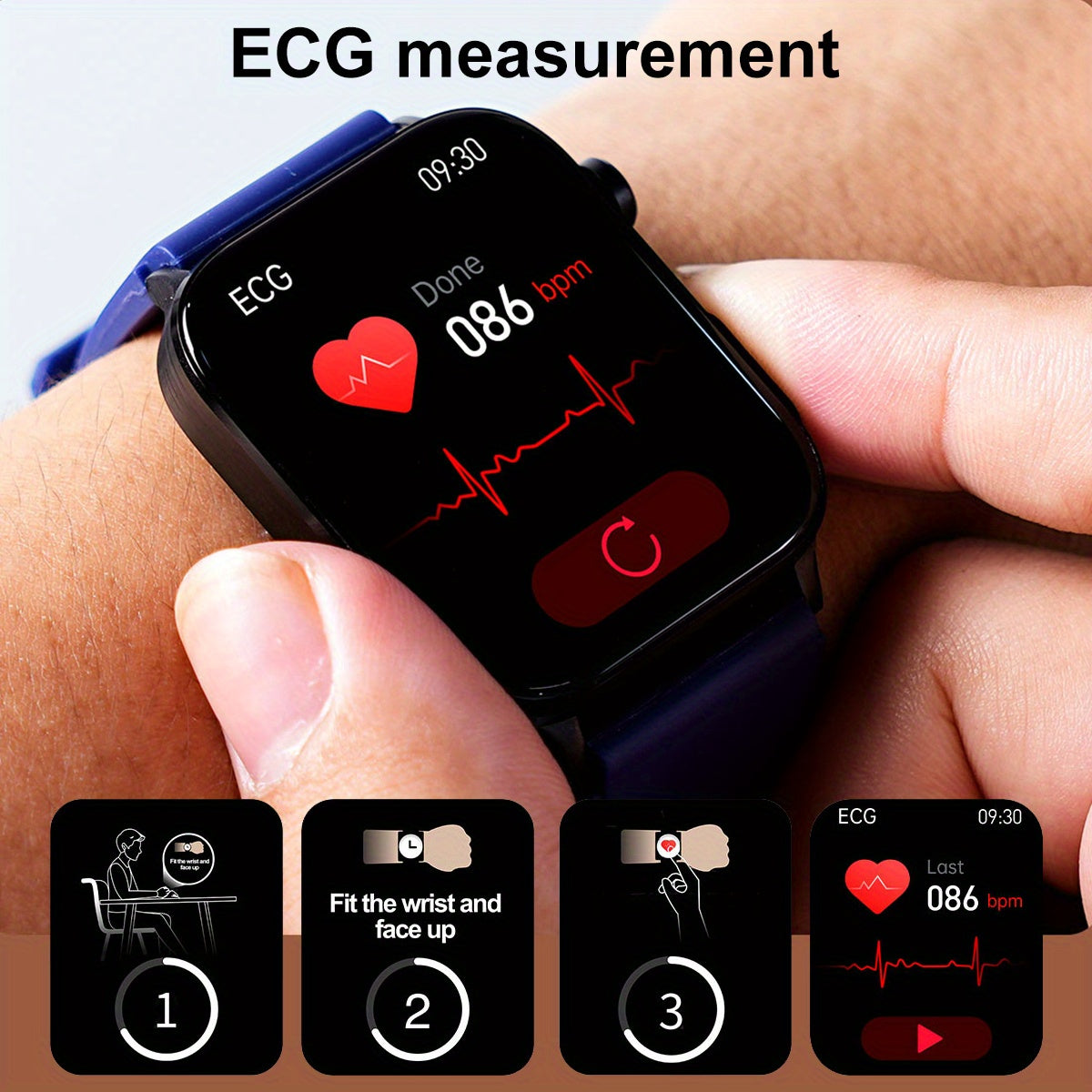 Marsyu Smartwatch Health Monitoring With Multi-Sport Modes