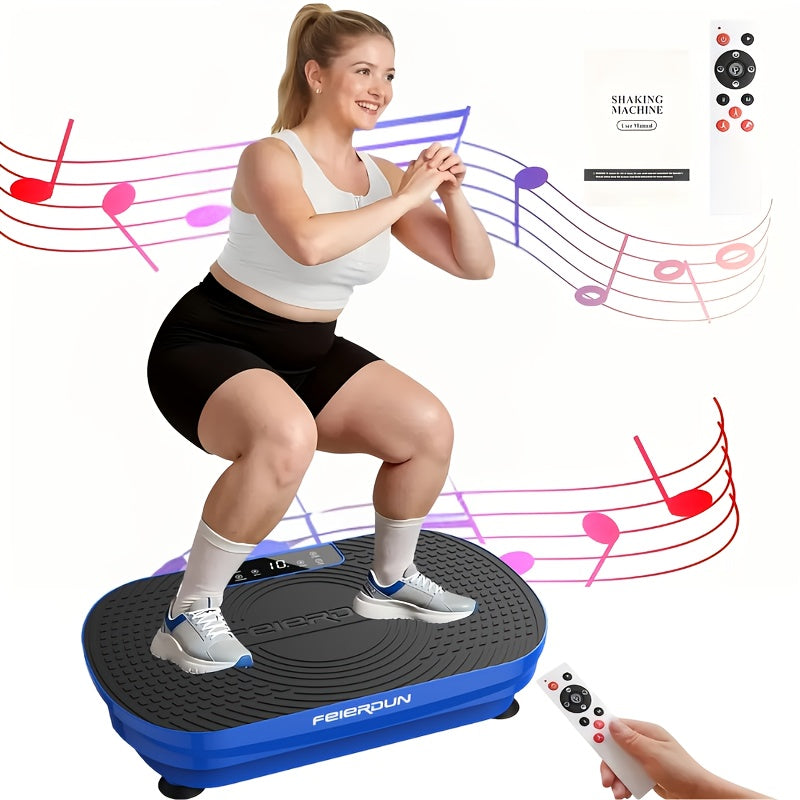 FEIERDUN 3D Vibration Plate Exercise Machine 9 Modes Full-Body Workout