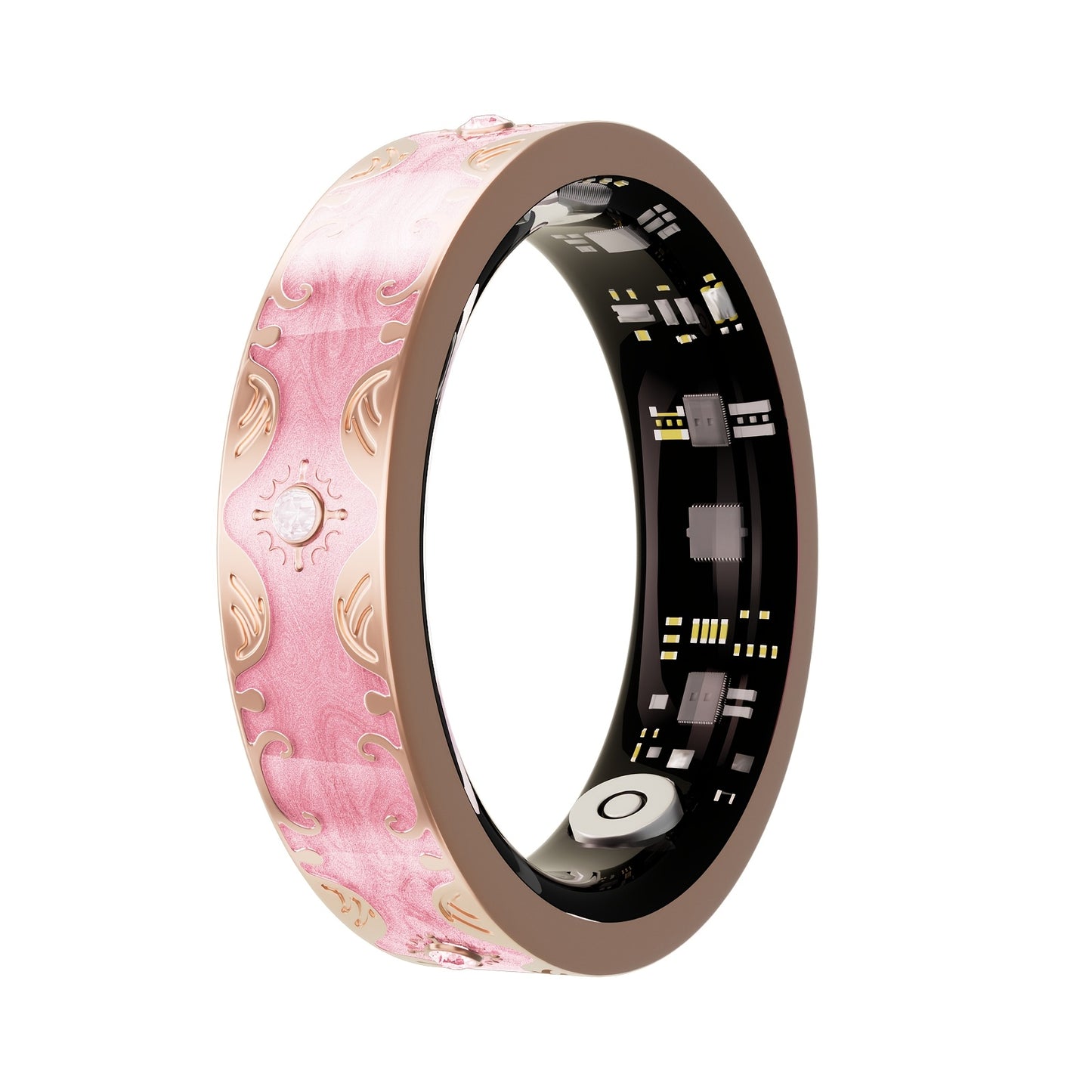 Smart Ring for Women - Fitness Ring with Step, Distance, Calorie, Menstrual Cycle, IP68 Health Rings for Women, Smart Rings for iOS/Android, Gift for Mom/Girlfriend