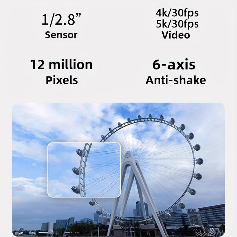 MUOXUEQN Body Camera 5K High Definition With 128GB Card
