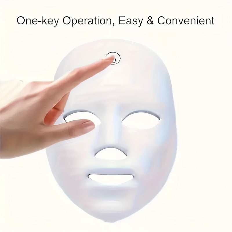 7-color Rechargeable LED Face Mask for Skin Care And Facial Skincare, Perfect for Mother's Day, Thanksgiving, Gifts, Girlfriends, Best Friends, And Mothers