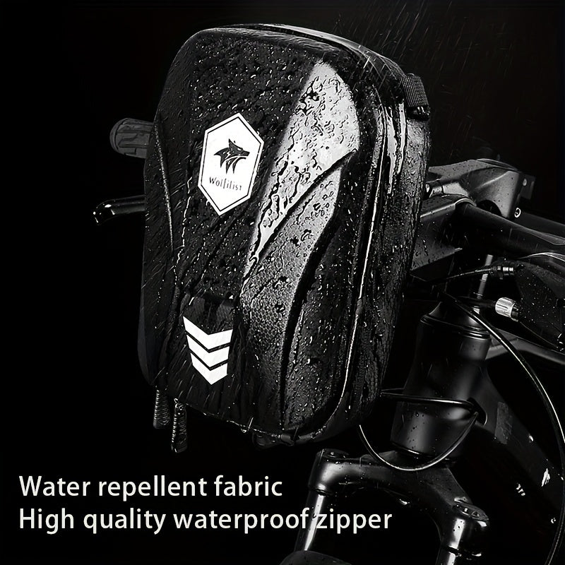 WOLFILIST Bike Handlebar Bag EVA Hard Shell Waterproof 3L