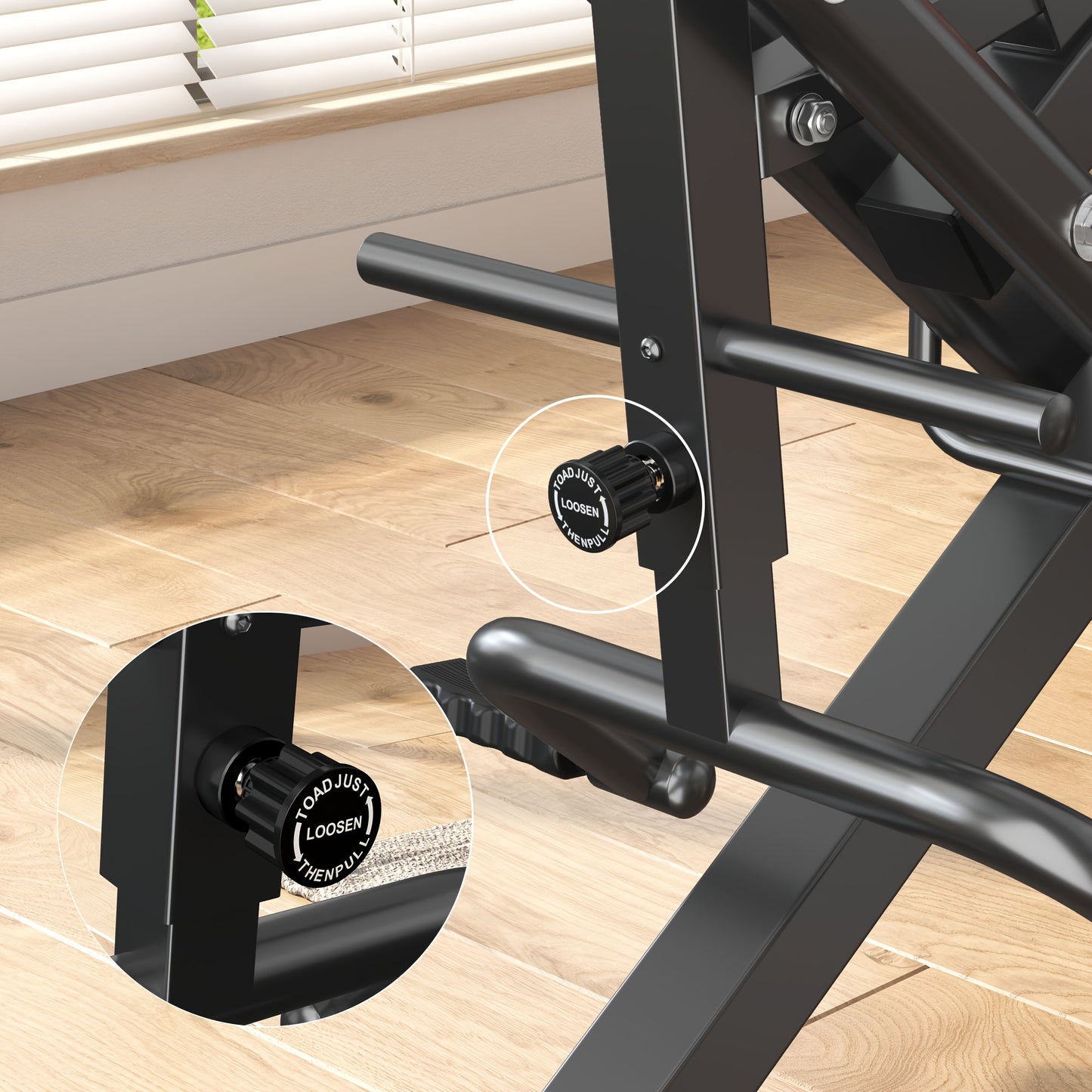 SOGES 2-in-1 Squat And Rowing Machine, Foldable Exercise Equipment with Easy Setup, Home Workout Machine for Glutes And Legs, Glute Trainer