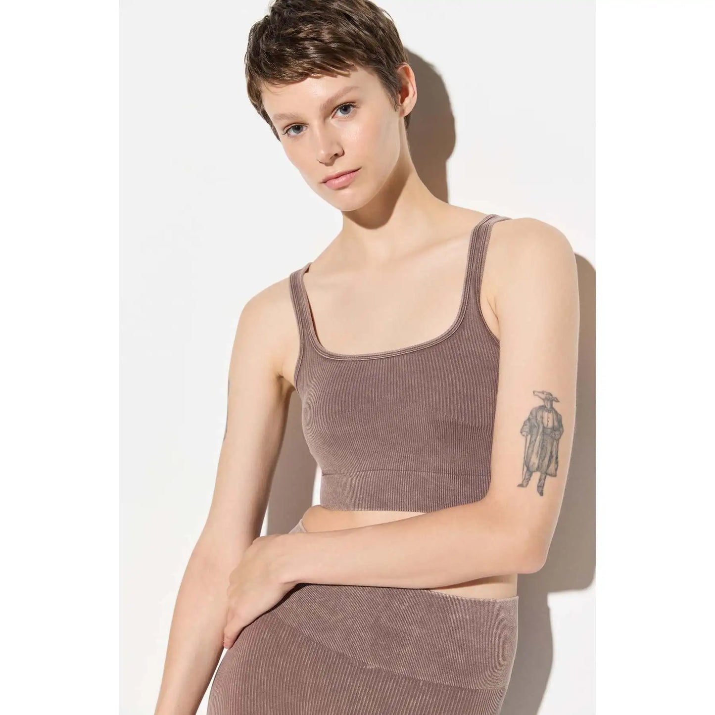 Unpadded Thick Strap Sports Bra
