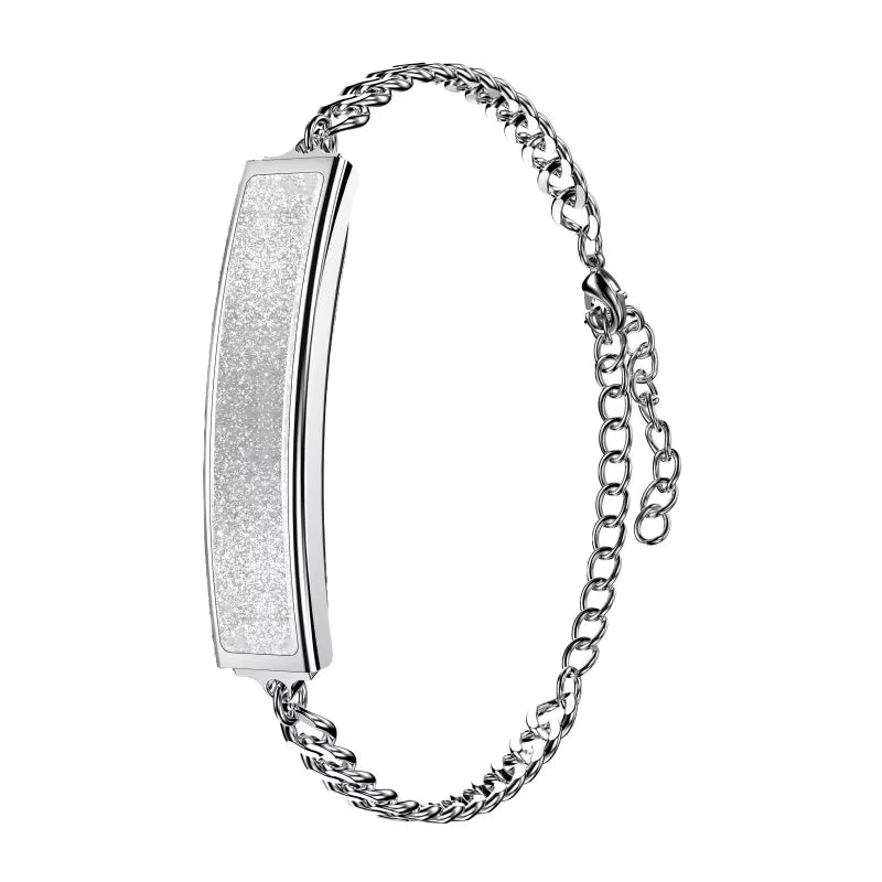 New Fashion B6 Ladies Elegant Screenless Bracelets Stainless Steel Fitness Tracker 5ATM Waterproof Smart Watch for Women Men