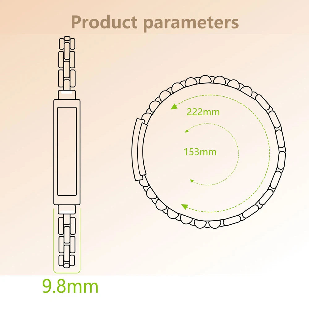 Ultra Thin Wristband Lady Waterproof Smart Chain Bracelet For Women Bluetooth Connected APP Multi Sports Heartrate Sleep Monitor