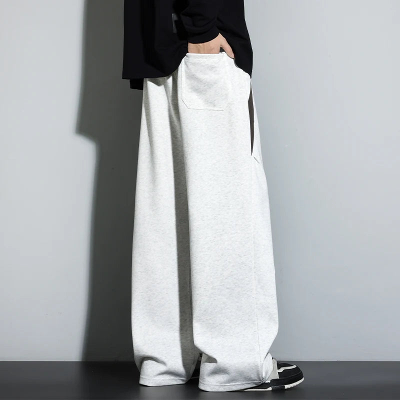 2025 Autumn Men Sweatpants Baggy Joggers Cotton Korean Sports Pants  Neutral Loose Outdoor Jogger Fitness Trouser